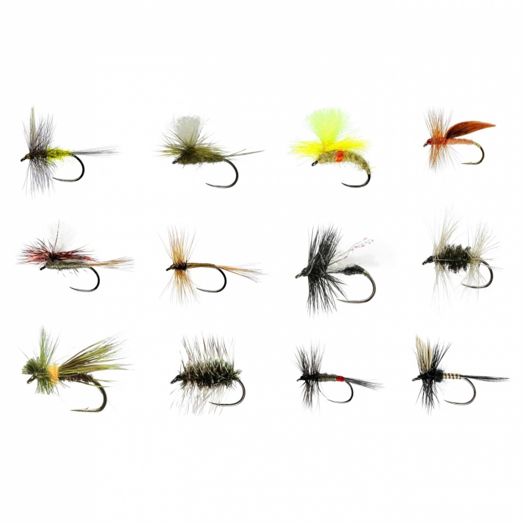Caledonia Flies Barbless June River Dry Collection Fishing Fly Assortment